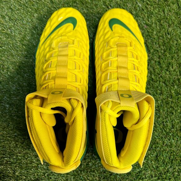 Nike Force Savage Pro 2 Mid Shark Oregon Ducks Sample PE Cleats Sz 14 CI9904-700 main image 4